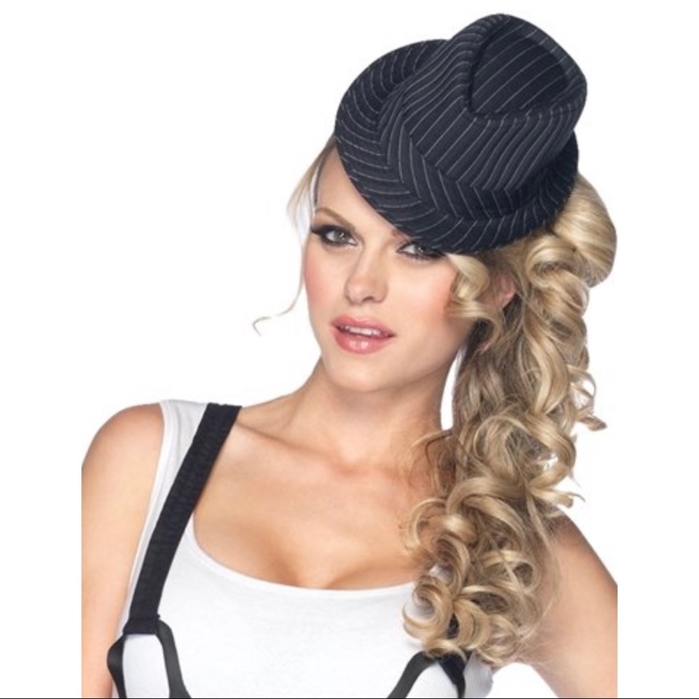 Striped Mini Fedora